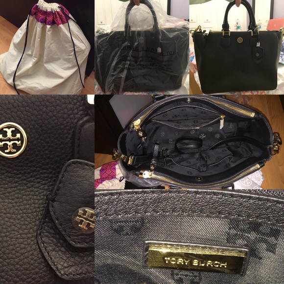 SOLD Tory Burch Robinson Pebbled Square Tote - Picture 4 of 4