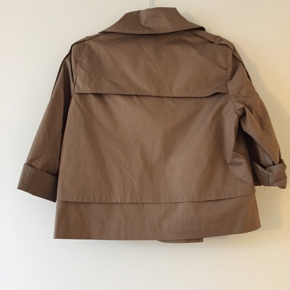 Kenneth Cole Cropped Trench Jacket - Picture 2 of 4