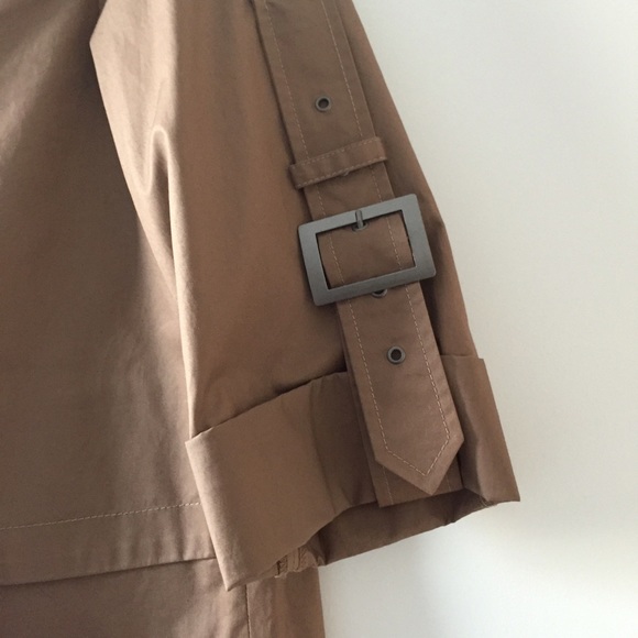 Kenneth Cole Cropped Trench Jacket - Picture 3 of 4