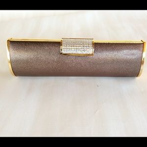 Gold tone brown clutch🔥🔥🔥