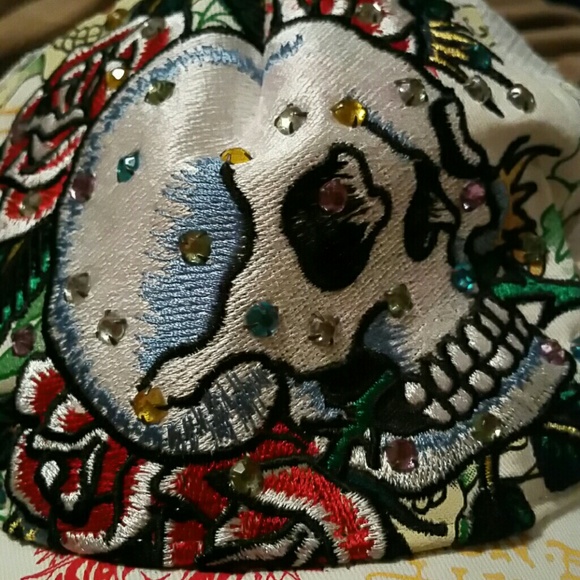 Ed Hardy | Accessories | Bling Skull Ed Hardy Hat | Poshmark