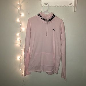 Pink half zip hoodie