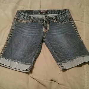 Hot Kiss Distressed Jean Shorts