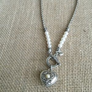 Brighton Heart Toggle Sterling Silver Necklace