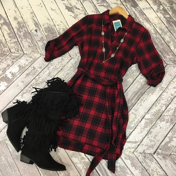 Plaid Flannel Dress