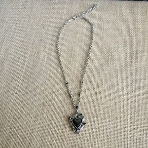 Brighton Black Heart Necklace