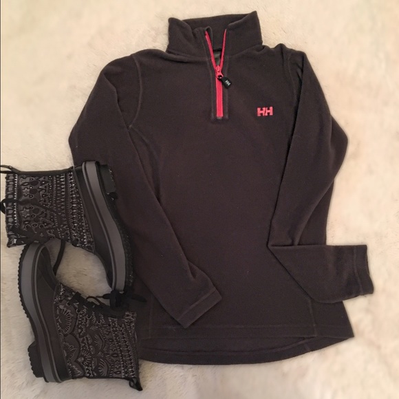 Gray & pink women's Helly Hansen fleece