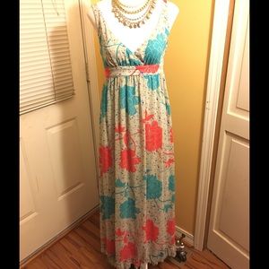 SOLD-Flowing Floral Dress
