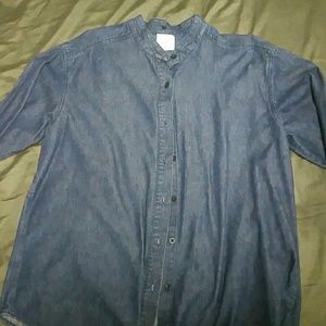Denim button up shirt