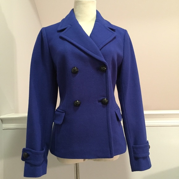 Banana Republic Cobalt Blue Peacoat - Picture 2 of 4