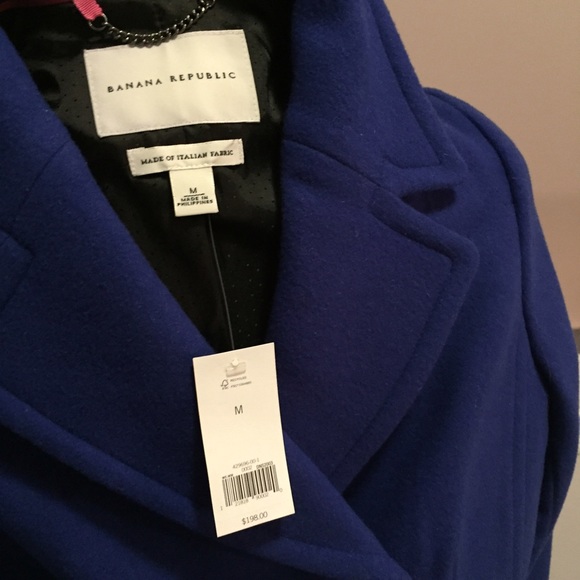 Banana Republic Cobalt Blue Peacoat - Picture 4 of 4