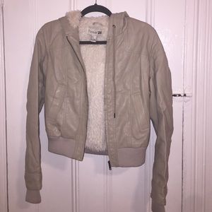 Forever 21 faux fur lined Bomber Jacket
