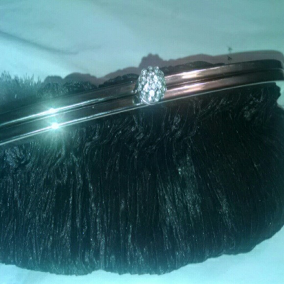 Elegance Neiman Marcus Black Evening Small Clutch