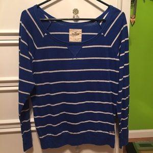 Striped Blue Hollister top