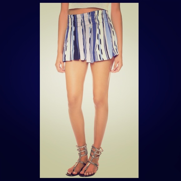 Ella Moss Blue Surfer Stripe Shorts