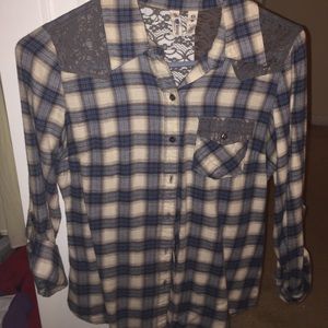 Lace flannel