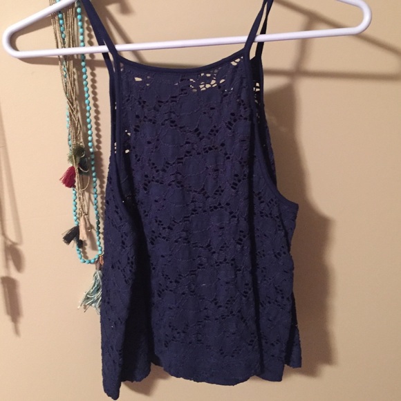 Blue lace top!
