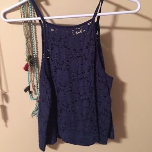 Blue lace top!