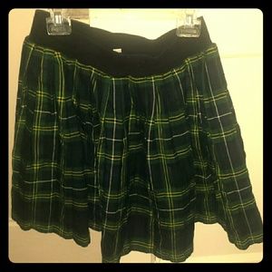 Pleated school girl skirt