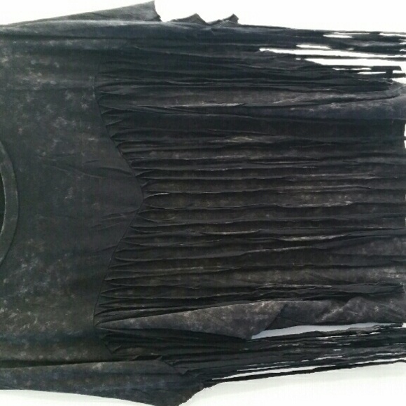 Last One - Our Fav Black Fringe Tee - Picture 2 of 4