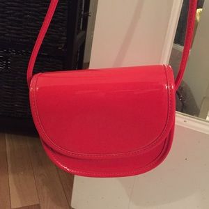 Urban outfitters red patent crossbody purse