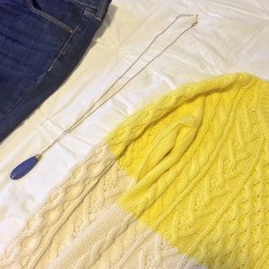 Yellow Colorblock Sweater