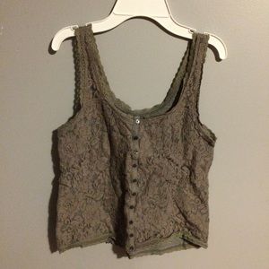 Lace Detailed Hollister Tank Top