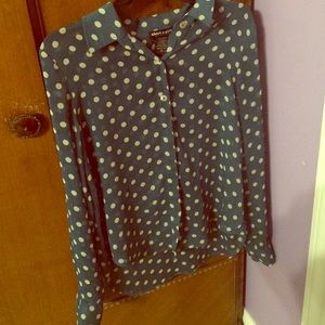 Pocadot high and low tiel shirt