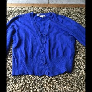 Royal blue short cardigan