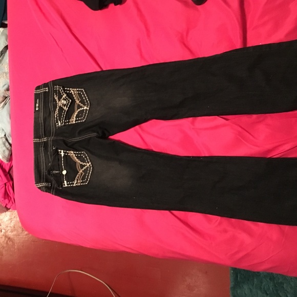 Dark black jeans for juniors - Picture 2 of 2