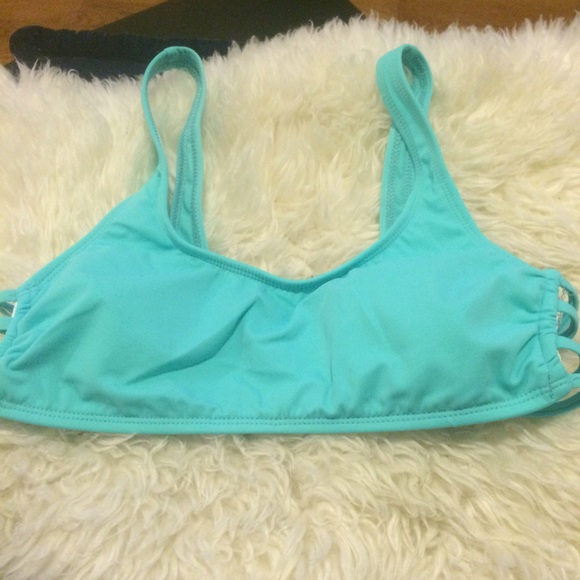 Turquoise swim top
