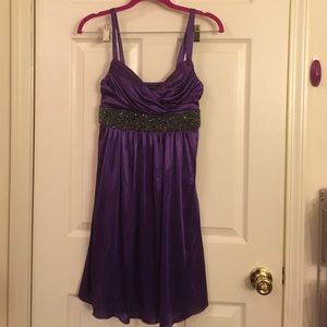 Purple formal dress