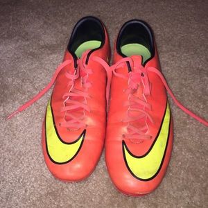 Salmon Nike women's cleats
