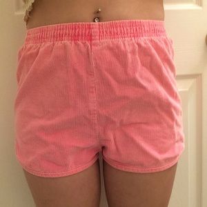 Hot Pink Corduroy American Apparel Shorts