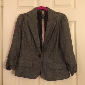 Houndstooth blazer