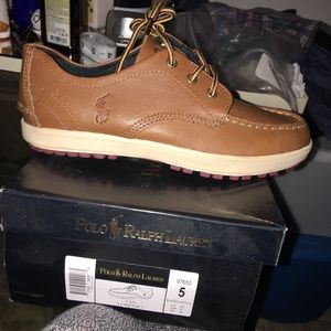 Ralph Lauren Brown Leather Shoes