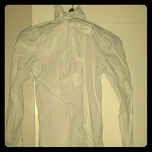 Ralph Lauren ruffled necktie button down