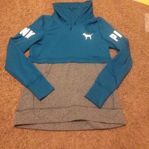 PINK two toned ultimate cowl neck