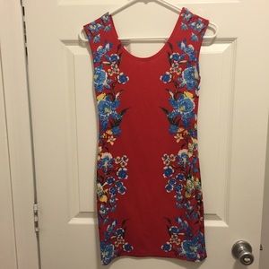 Women's S Mini Hawaiian Print Dress