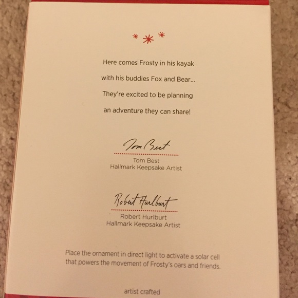 **SOLD IN BUNDLE**Hallmark Frosty Friends - Picture 2 of 3