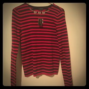 NEW with tags! limited striped sweater