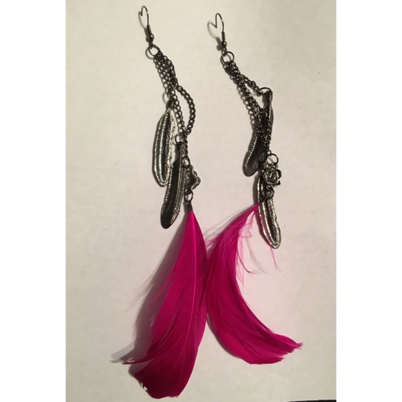 Feather earrings