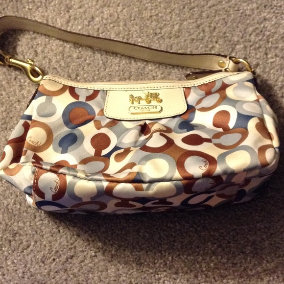 Small satin coach purse