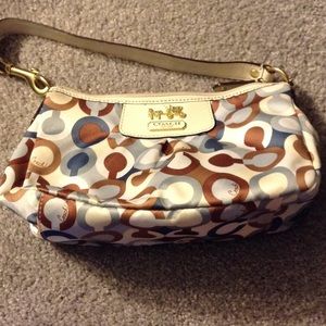 Small satin coach purse
