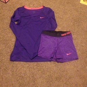 *on hold* Nike Pro top and short set