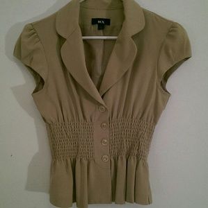 Nude Short Sleeve Blazer