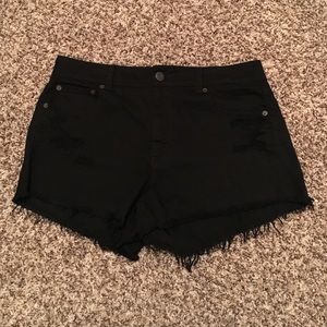 American Eagle Black Denim Shorts!
