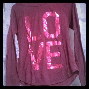 American Eagle long sleeve LOVE tee