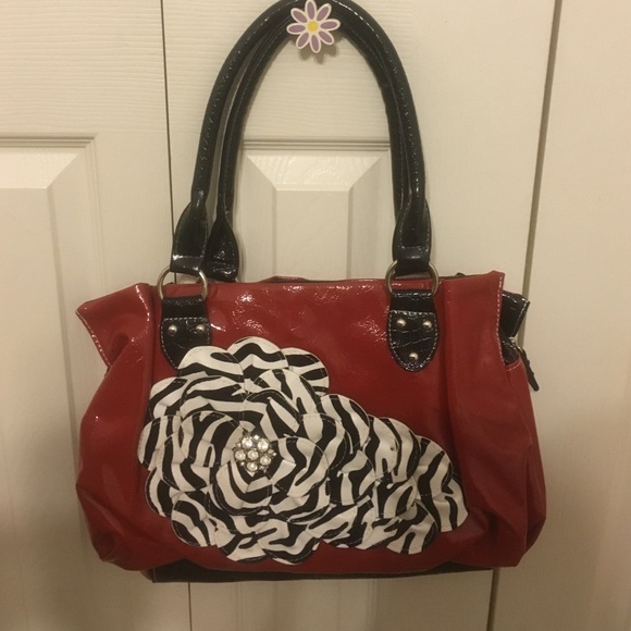 Red fashion purse