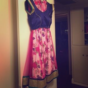 Indian party outfit.